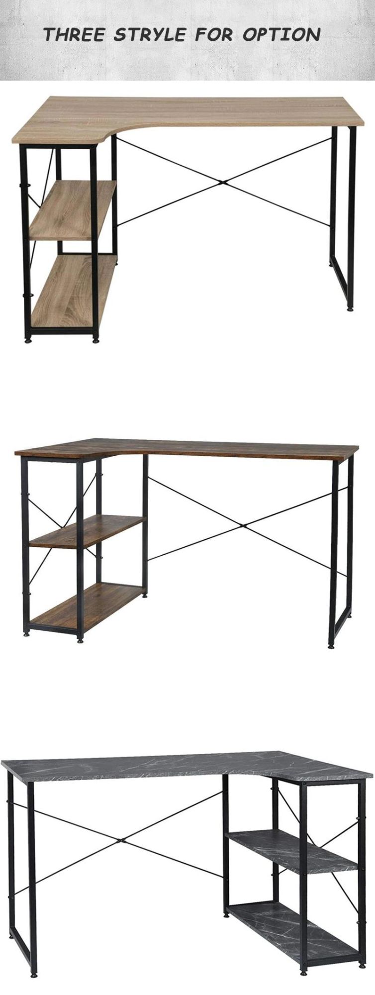 Adjustable Design Work Furniture Modern Home Table Computer Office Desk for Living Room