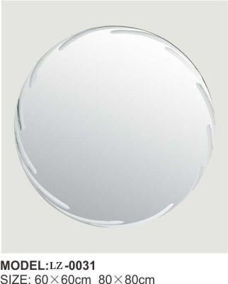Vintage Round Wall Mirror Frameless Bathroom Mirror (LZ-0031)