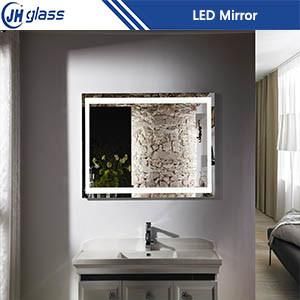 Hotel Decorative Lighted Defogger LED Bathroom Mirror