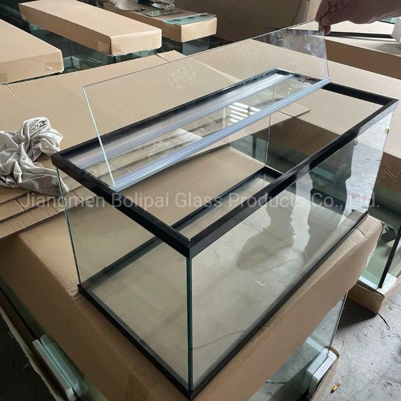 Custom Simplicity Glass Fish Tank Aquarium with Wooden Cabinet