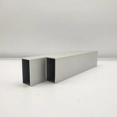 Aluminium Flat Tube Profile Anodized Powder Coated Wood Look