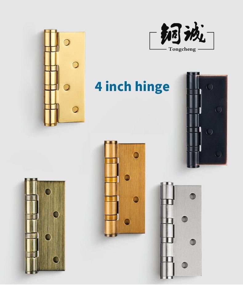 High Quality Antique Brass 4 Inch Furniture Hardware Wooden Door Hinge