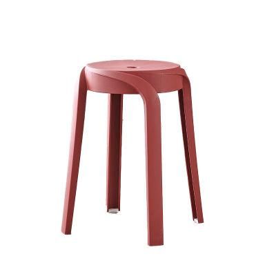 China Wholesale Indoor and Outdoor Unique Stackable Plastic Set Stool Chair for Bathroom