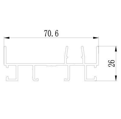 China Supplier Aluminum Section High Quality &amp; Best Price Aluminum Extrustion Profiles for Israel