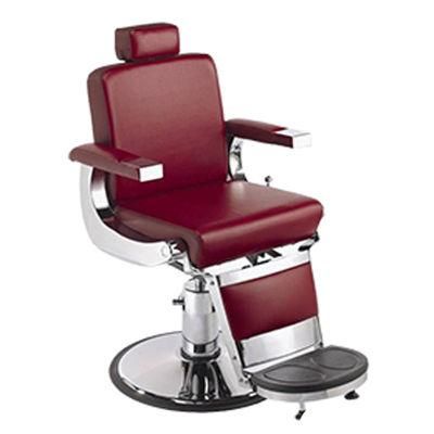 Hl-9239 Salon Barber Chair for Man or Woman with Stainless Steel Armrest and Aluminum Pedal