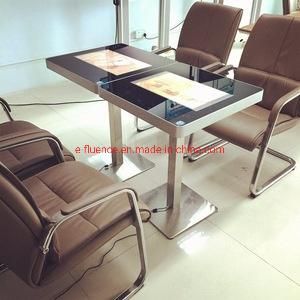 High Quality 55&quot; Interactive Touch Dining Table with Solid Glass Surface with Best Price