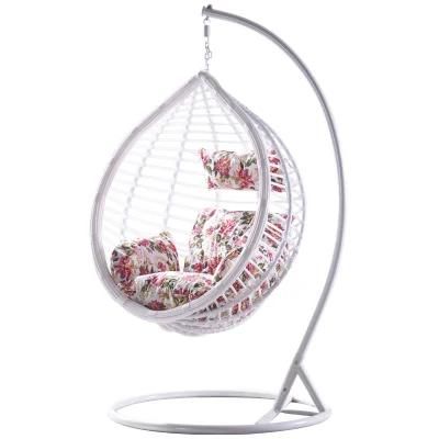 Outdoor Furniture Hanging Chair PP Rattan Furniture Metal Frame Chair Garden Chair