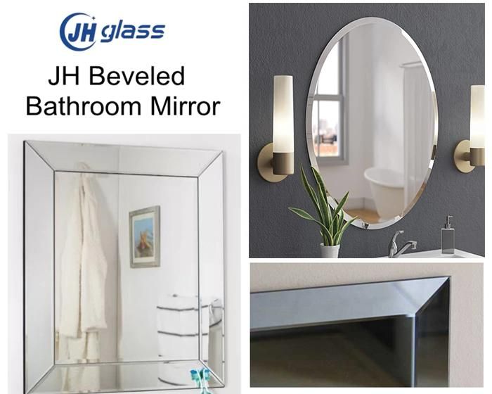 Customized Modern Design Bathroom Irregular Beveled Mirror