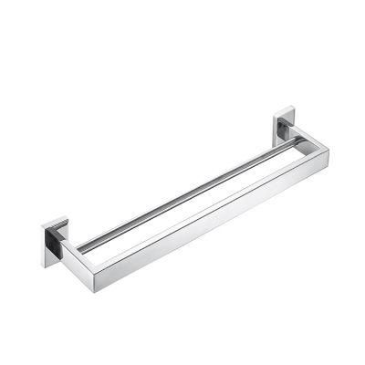 Bathroom Accessories Bath Hardware Bathroom Wall Mount Towel Rack Stainless Steel Double Bar Towel Rack