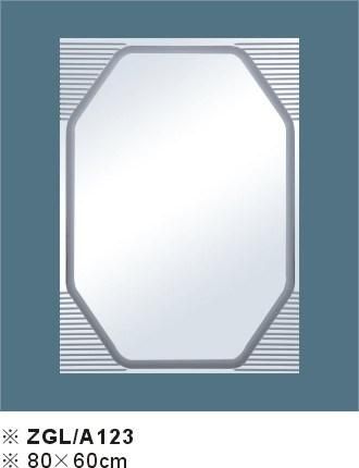 Simple Bevel Rectangle Hotel Wall Decor Double Bathroom Glass Mirror