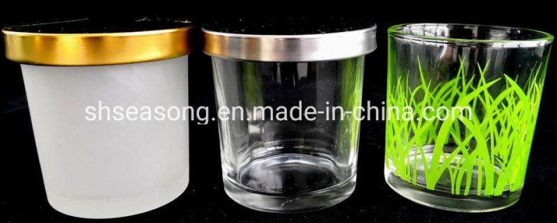 Glass Candle Holder / Candle Jar / Frosted Glass Cup (SS1331)