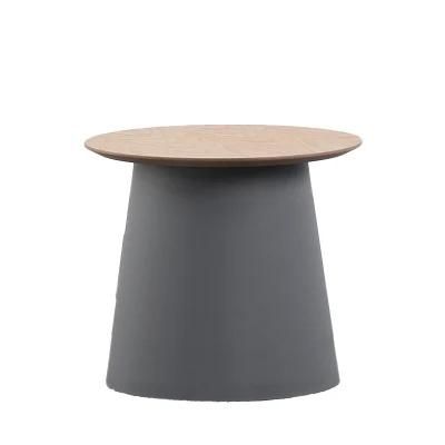 Modern Living Room Furniture Cheap Metal Wooden Top Modern Coffee Table Tea Table for Outdoor