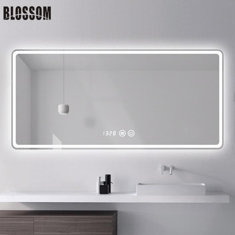 Anti-Fog Touch Sensor Temperature Smart LED Backlit Vanity Bath Mirror