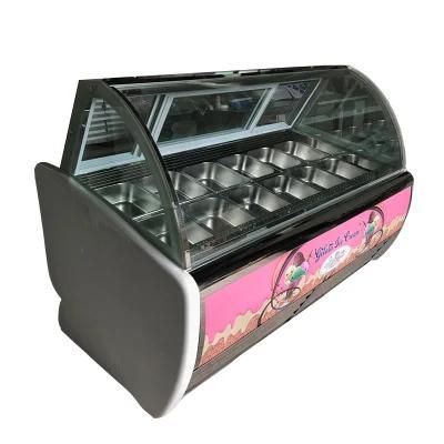 Commercial Hard Display Freezer Ice Cream Showcase OEM Factory Guangzhou