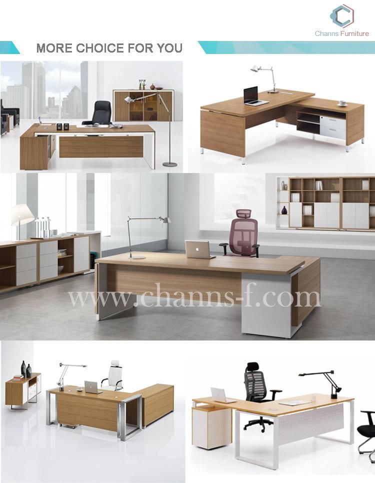 New Modern Laminated Wood Office Computer Desk with Pedestal (CAS-CD1851)