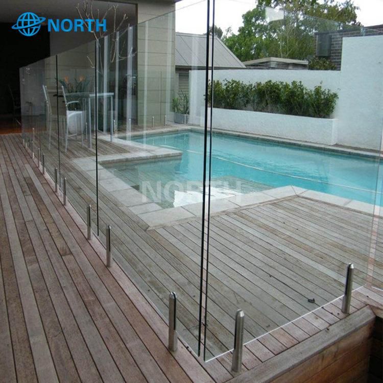 Stainless Steel Glass Railing Metal Hardware Pool Glass Fence Railing