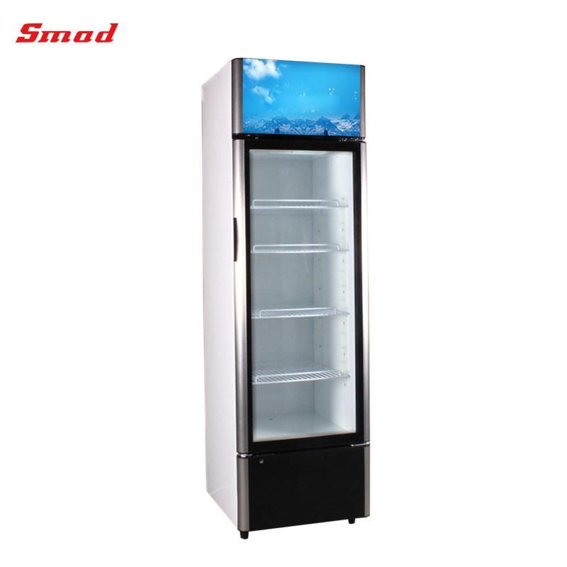 Single Glass Door Refrigerated Beverage Cooler Showcase