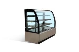 Refrigerated Curved Glass Bakery Display Showcase with CE&ETL