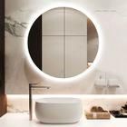 Smart LED Light Bathroom Mirror with Lights /Digital Clock/Bluetooth/Defogger