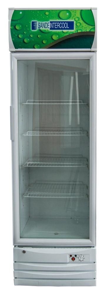 Commercial Used Refrigerator Vertical Showcase Single Glass Door Display Case Fridge