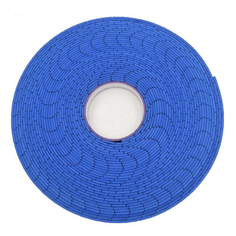 Glass Protective EVA Foam Cushion Static Pads 18*18*5mm Blue Rubber +1mm Cling Foam on Rolls with Model Zbf-1850