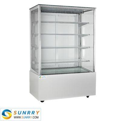 Bakery Rotary Rack Glass Refrigerator Bread Cake Display Showcase