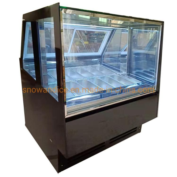 12 Trays Ice Cream Display Showcase Auto-Defrost