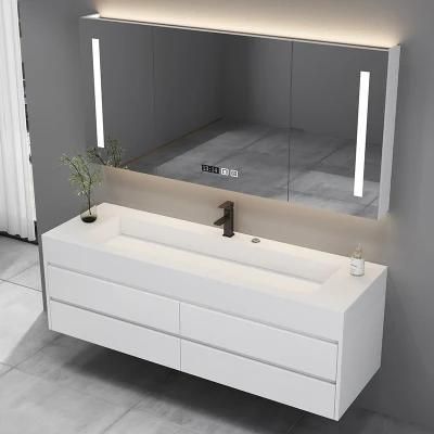 Wall Cabinet Bathroom Cabinet with Washing Basin Bathroom Vanity with Side Cabinet