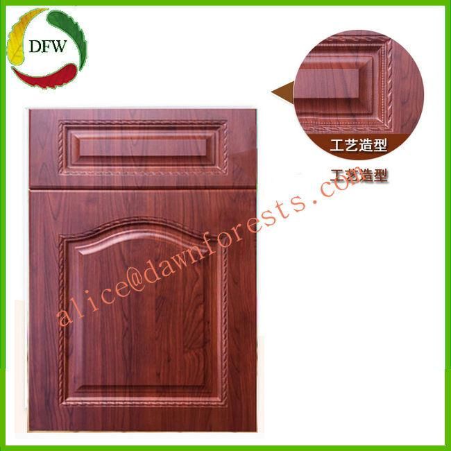 MDF Core PVC Vacuum Doors for Home Kitchen Wooden Furniture