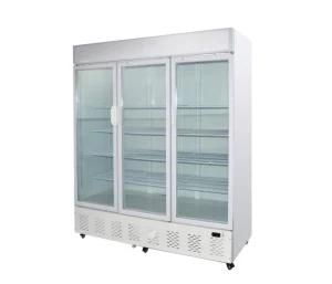 Triple Glass Door Refrigerator Upright Showcase for Sale