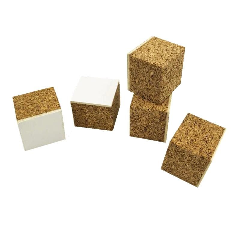 18*18*3+1mm Insulating Glass Shipping Distance Separator Pads Cork with Cling Foam