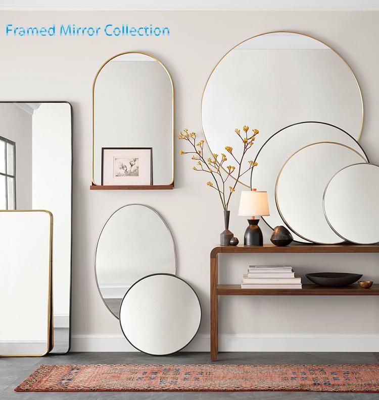 Designed Home Furniture Glass Large Wall Black Frame Decorative Mirror