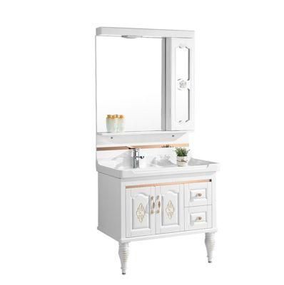 American Style Floor Standing Vanity Unit Bathroom Vanitiy PVC Bathroom Cabinet