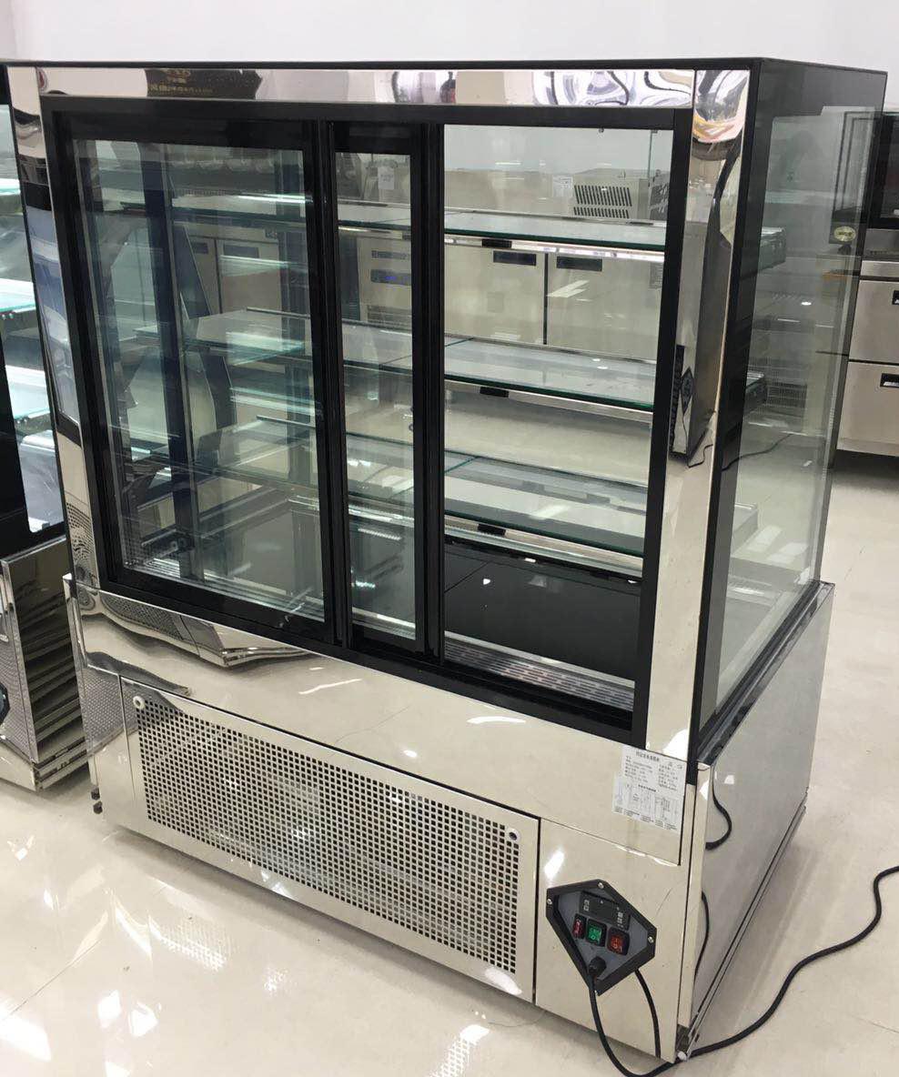 1.2m Luxury Square Glass Bakery Display Chiller Cake Chiller Showcase