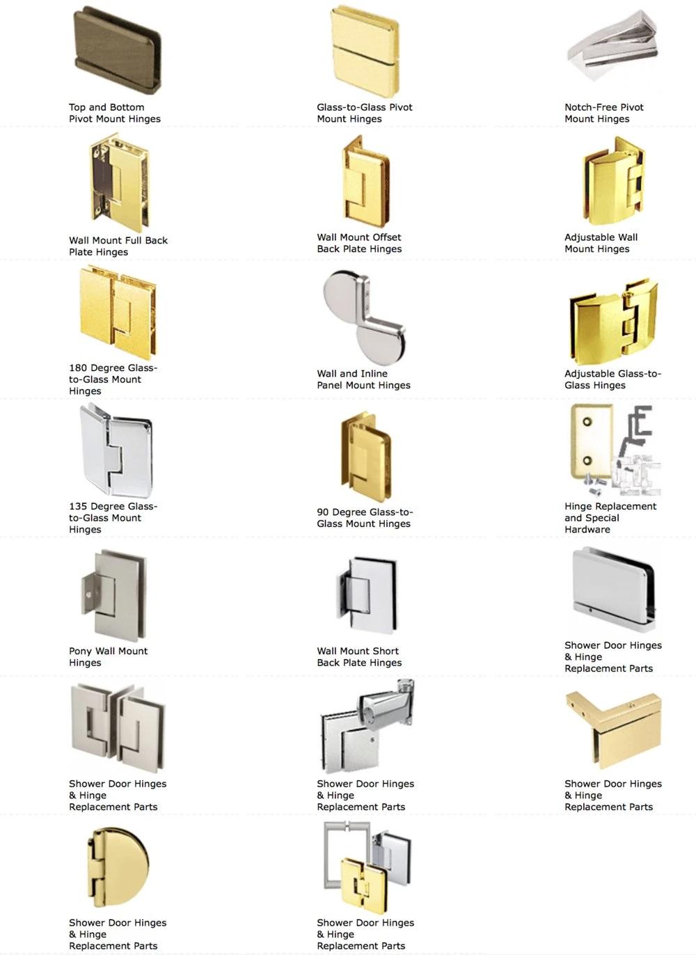 Half-Overlay Glass Doors Hinge Cupboard Showcase Wine Cabinet Clamp Ambry Gate Hinges Replacement Parts Brushed Nickel