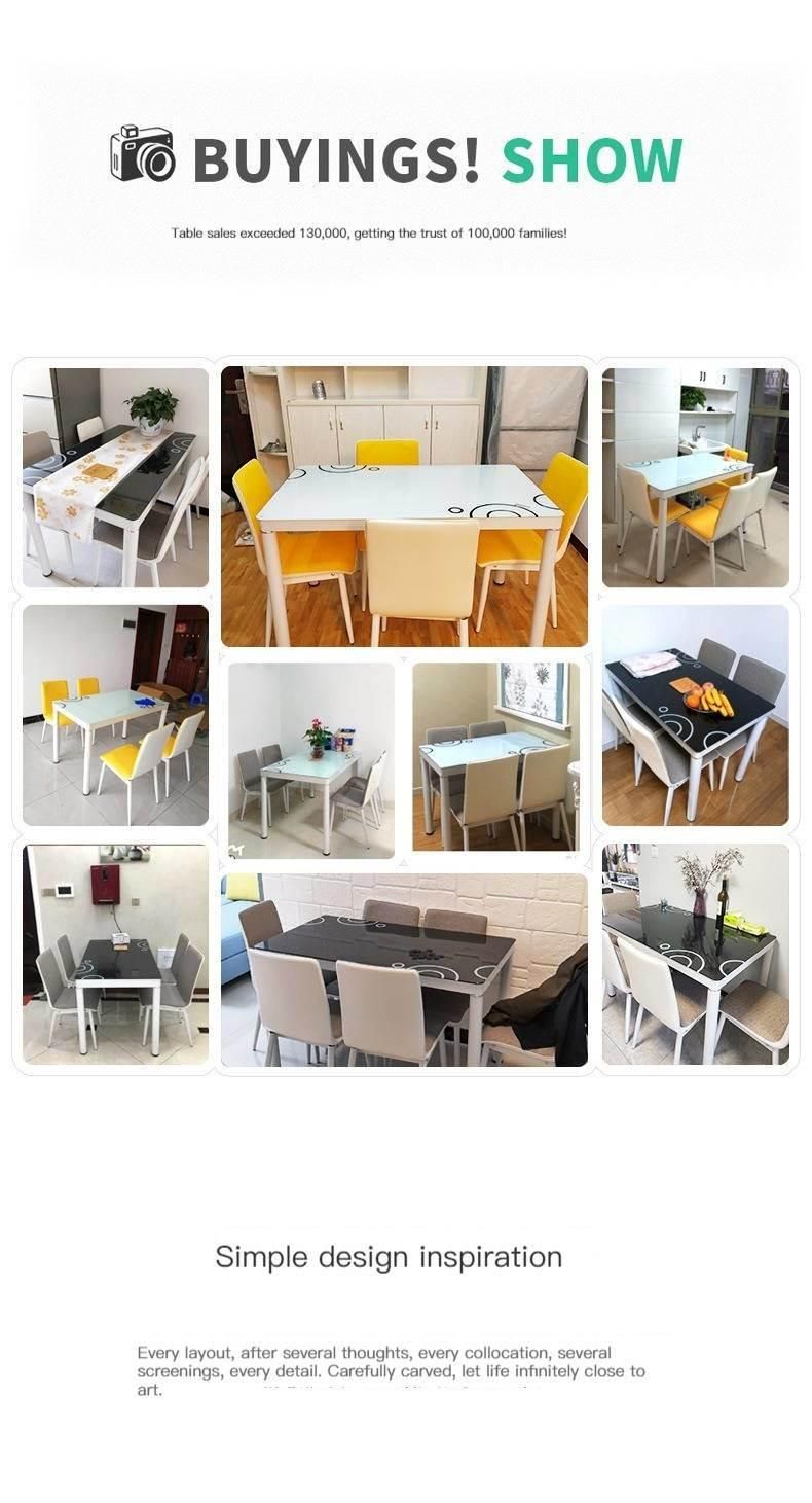 Small Apartment Dining Table 4-6people Rectangular Dining Table