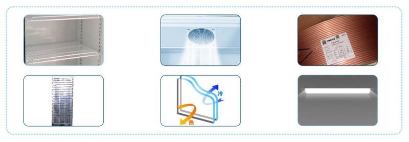 Chinese Manufacturer Glass Door Vertical Display Cooler Commercial Upright Chiller for Supermarket Display Cabinet