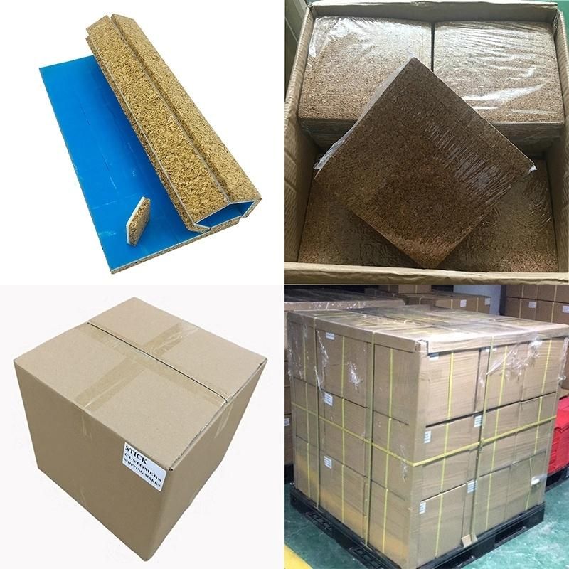 16X16X3+1mm Cork Separator Pads with Self-Adhesive PVC Foam for Glass Protecting Glass Protection Adhesive Cork with Blue Liner