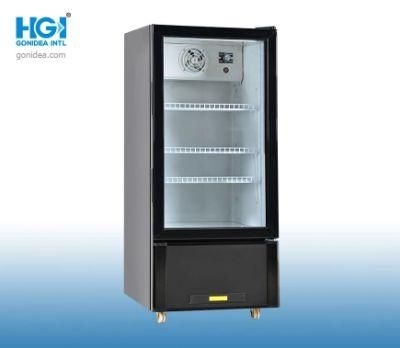 Supermarket Commerce Vertical Single Glass Pulling Door Beverage Cooler Showcase LC150nb