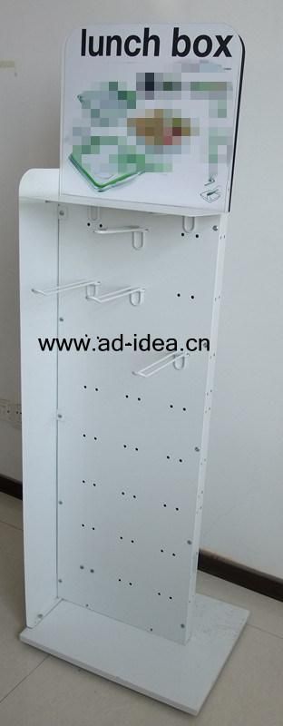 Metal Pegboard Display Stand with Hooks