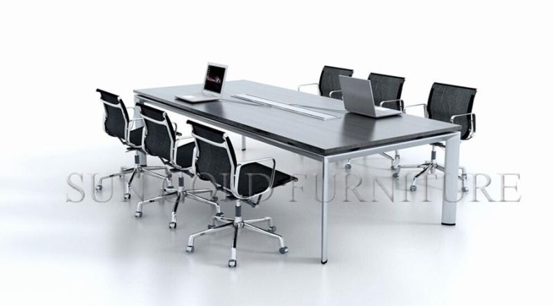 Modern Design Rectangular Conference Table Wooden Boardroom Table Office Furniture