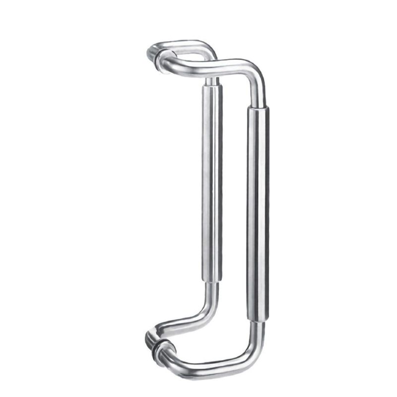 Bended Type Round Pipe Stainless Steel 304 Glass Door Pull Handle