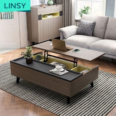 Modern Antique Retro Rustic Industrial Vintage Wooden Legs Extendable Lift Top Computer Coffee Table