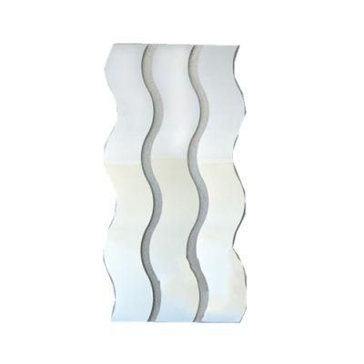 Wave Shaped Silver Mirror for Decorative Wall Mirror