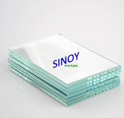 3mm 1830mm X 2440mm Double Coated Waterproof Clear Silver Mirror Glass