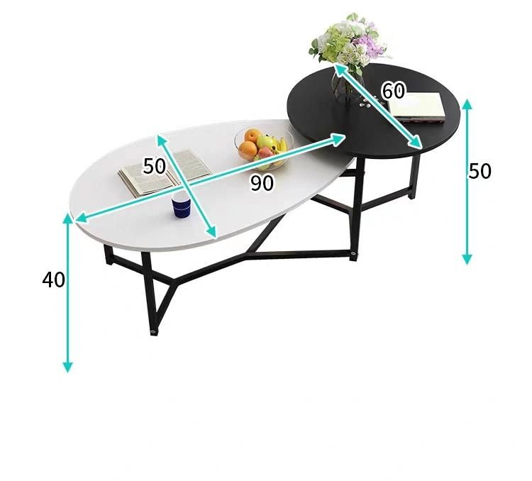 2020 New Design Black Leg Modern Sofa Furniture Side Table Wooden Home Living Room Furniture Coffee Tables