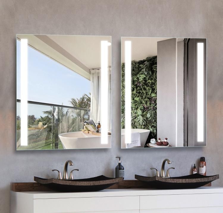 Bevel Frameless Rectangle Wall Mirror Full Length for Bath