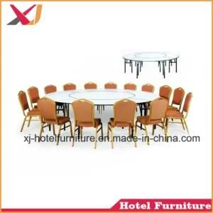 Modern Folding Dining Table for Banquet/Hotel/Restaurant/Wedding/Meeting