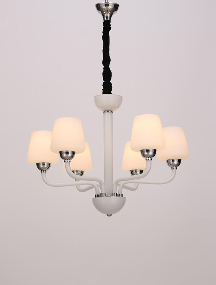 Modern Large Luxury Double Layer Vintage for Home Lighting Furniture Decorate Indoor Living Room Simple Matte White Glass Chandelier Factory Supply