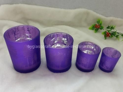 2020 Hot Sales Carved Glass Candle Holder